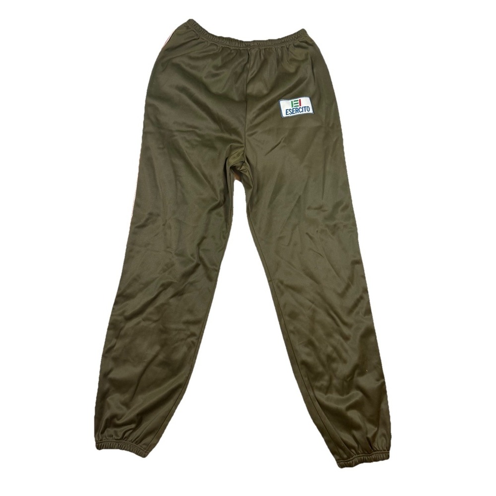 Italian Army Esercito Track Jogger Pants Size Small Green Sport Training Fitness